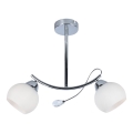 Viseći luster CONNOR 2xE27/15W/230V sjajni krom/bijela