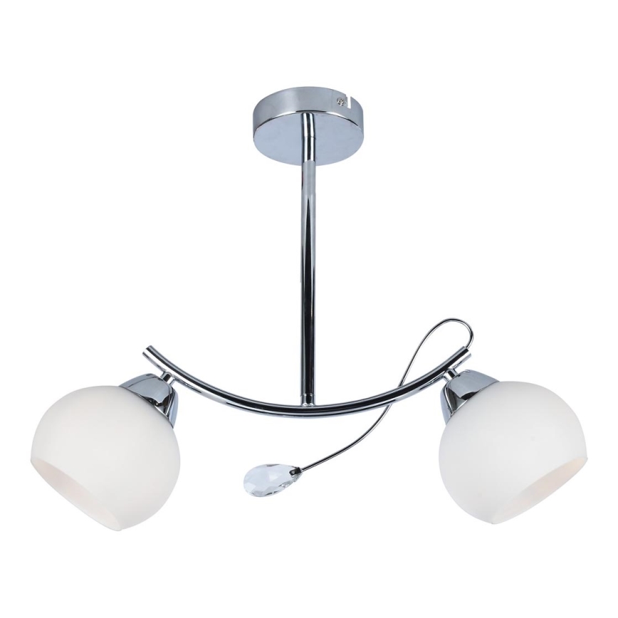 Viseći luster CONNOR 2xE27/15W/230V sjajni krom/bijela
