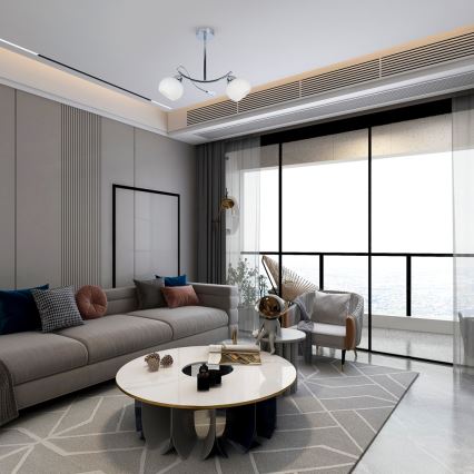 Viseći luster CONNOR 2xE27/15W/230V sjajni krom/bijela