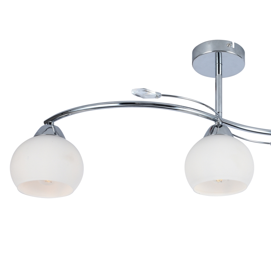 Viseći luster CONNOR 3xE27/15W/230V sjajni krom/bijela