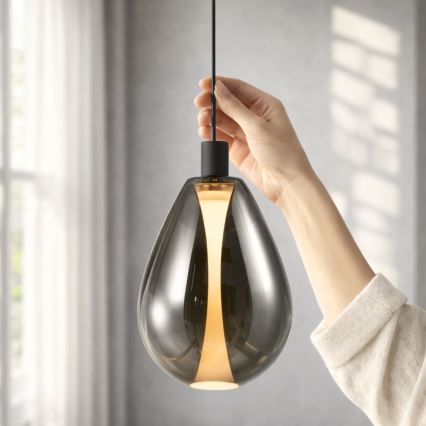 Viseći luster DENSO 1xG9/5W/230V, promjer 20 cm, crni krom