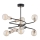 Viseći luster DISCO 6xE27/60W/230V crna/zlatna