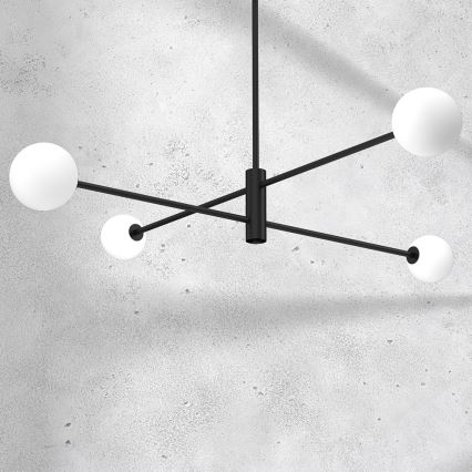 Viseći luster DORI 4xG9/25W/230V crna