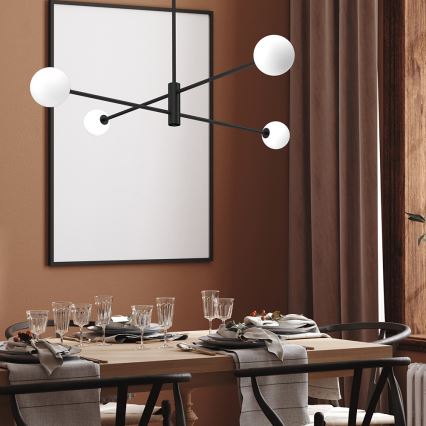 Viseći luster DORI 4xG9/25W/230V crna