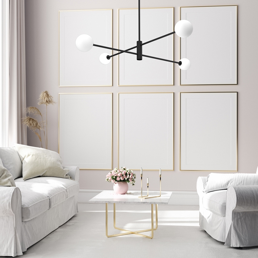 Viseći luster DORI 4xG9/25W/230V crna