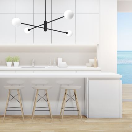 Viseći luster DORI 4xG9/25W/230V crna