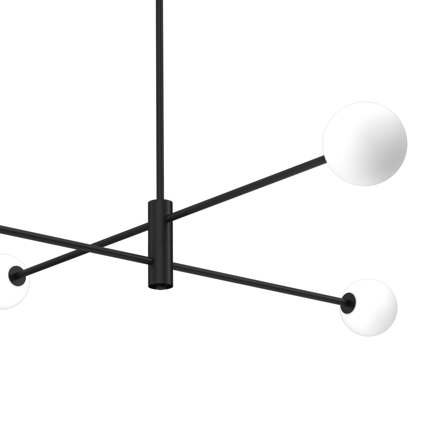 Viseći luster DORI 4xG9/25W/230V crna