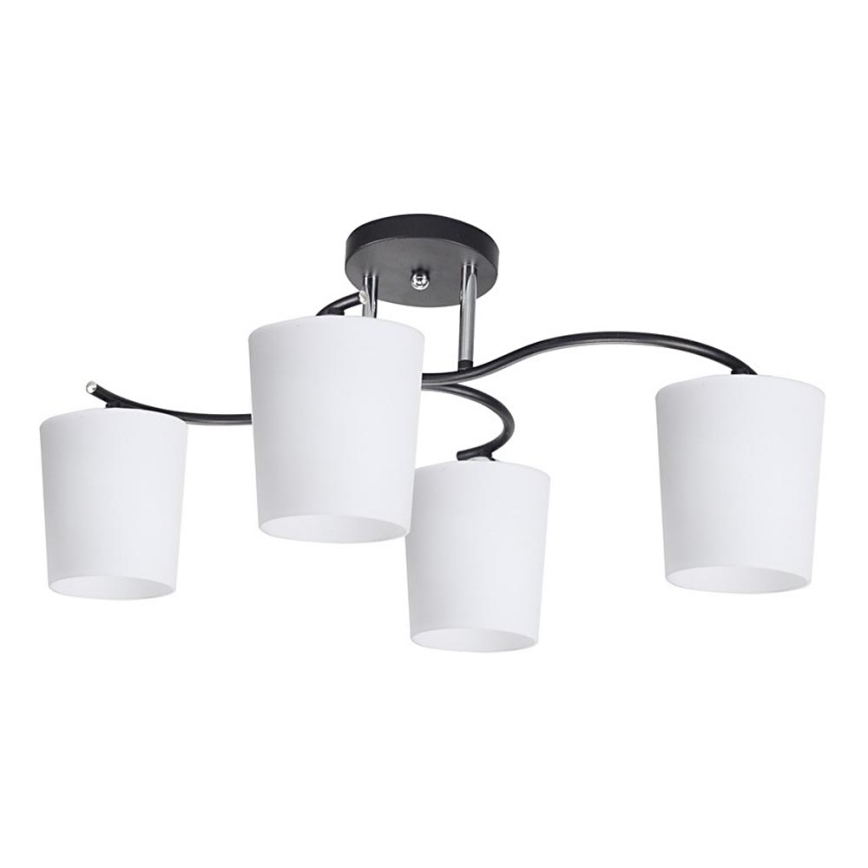 Viseći luster ESNYR 4xE27/40W/230V crna/bijela
