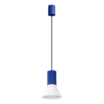 Viseći luster ESTRIA na sajli 1xE14/10W/230V, promjer 14 cm, plavi