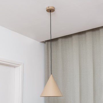 Viseći luster ETNA II na kabelu 1xE27/15W/230V Ø 25 cm bež