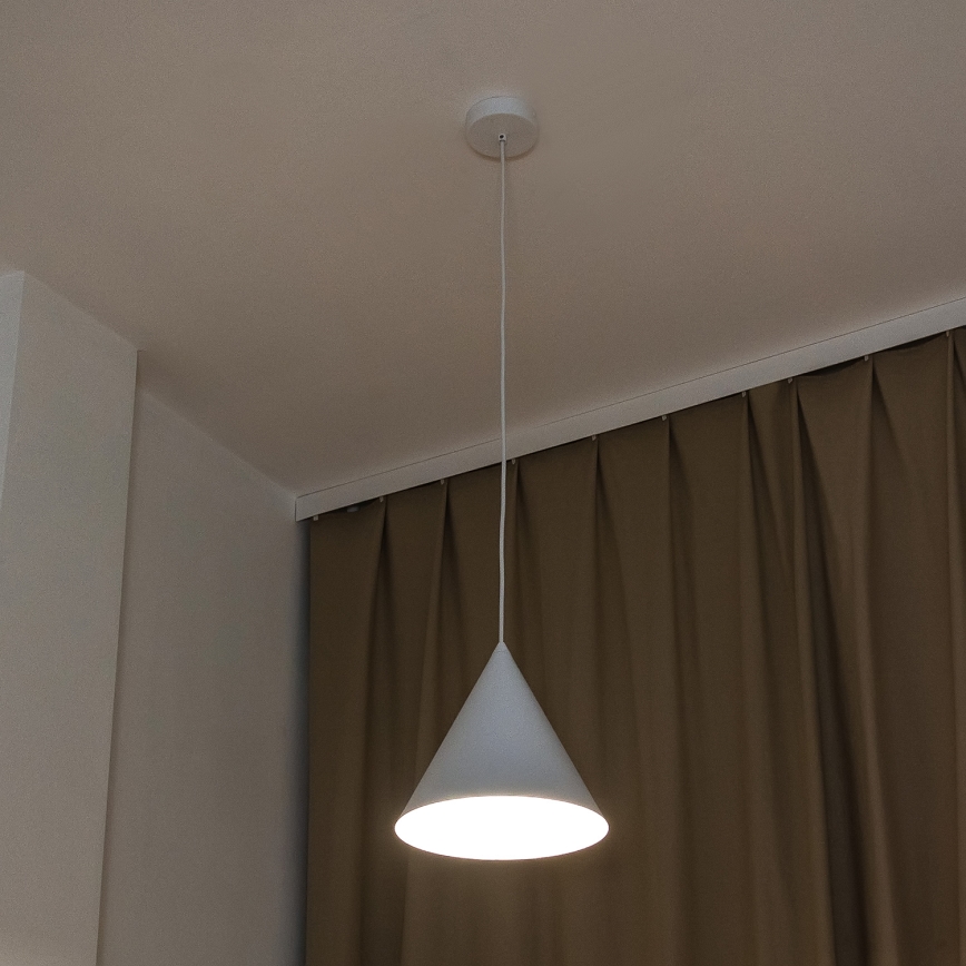 Viseći luster ETNA II na sajli 1x E27/15W/230V, promjer 25 cm, bijela