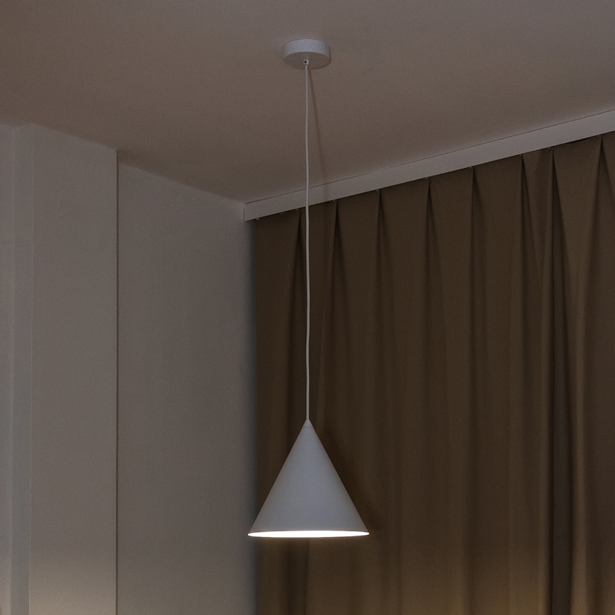 Viseći luster ETNA II na sajli 1x E27/15W/230V, promjer 25 cm, bijela