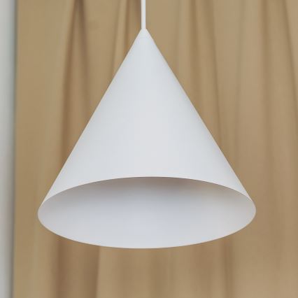 Viseći luster ETNA II na sajli 1x E27/15W/230V, promjer 25 cm, bijela
