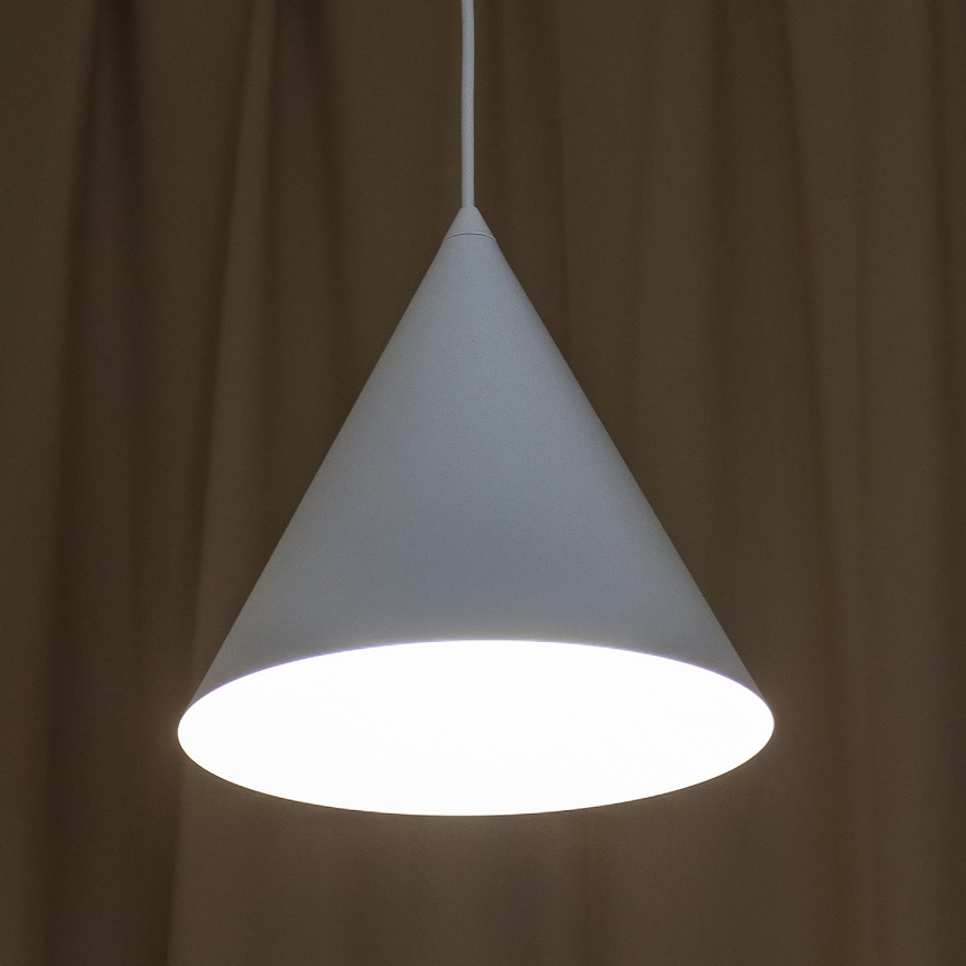 Viseći luster ETNA II na sajli 1x E27/15W/230V, promjer 25 cm, bijela
