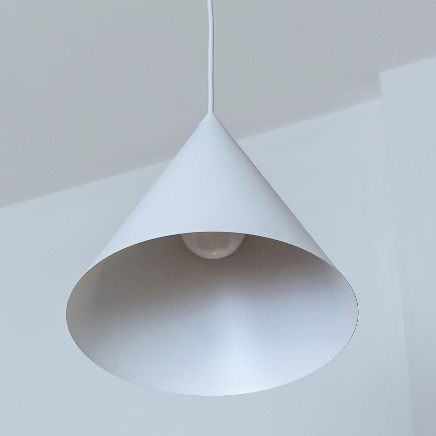 Viseći luster ETNA II na sajli 1x E27/15W/230V, promjer 25 cm, bijela