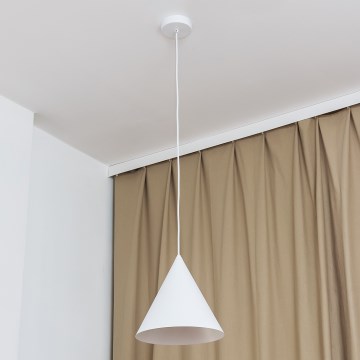 Viseći luster ETNA na sajli 1x E27/15W/230V, promjer 25 cm, bijela