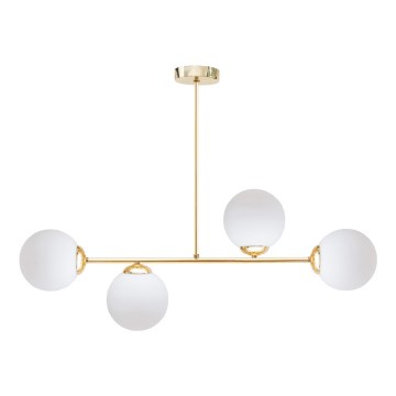 Viseći luster FIRA 4xE27/60W/230V zlatna
