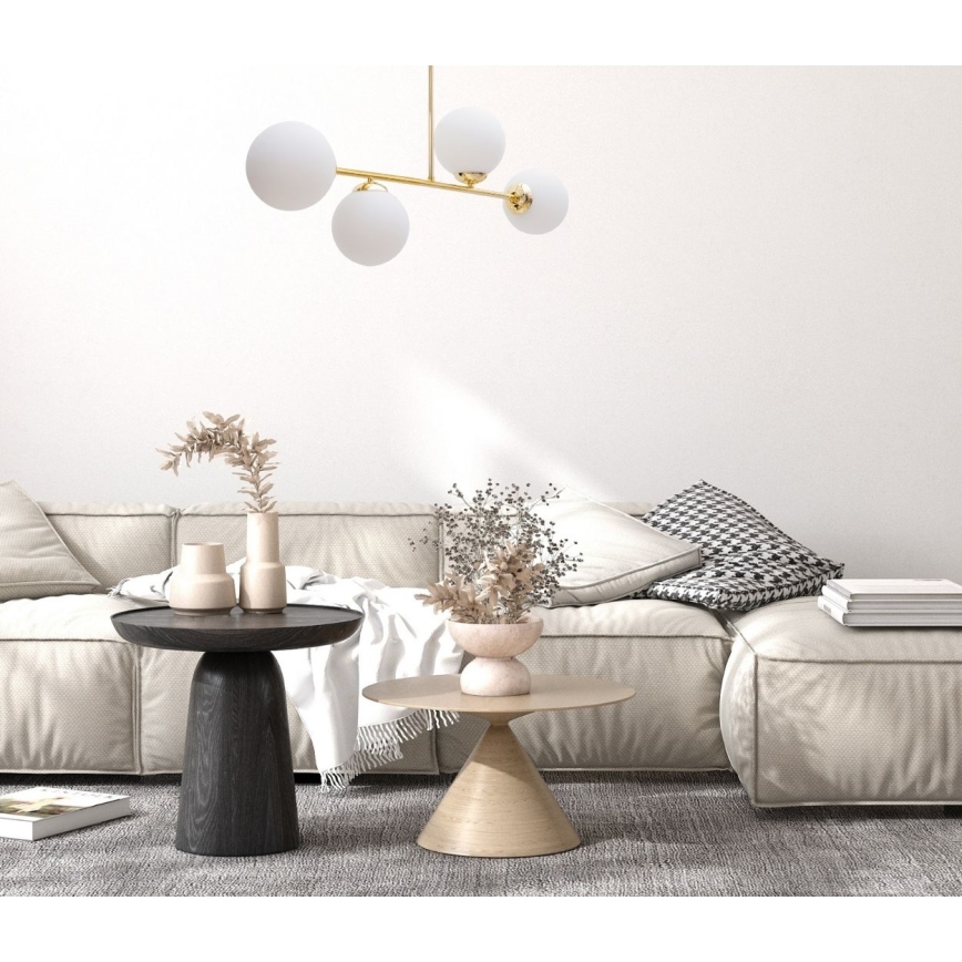 Viseći luster FIRA 4xE27/60W/230V zlatna