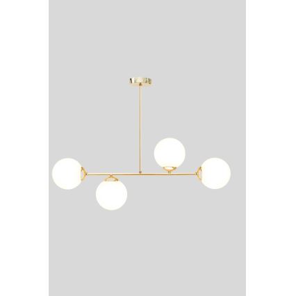Viseći luster FIRA 4xE27/60W/230V zlatna
