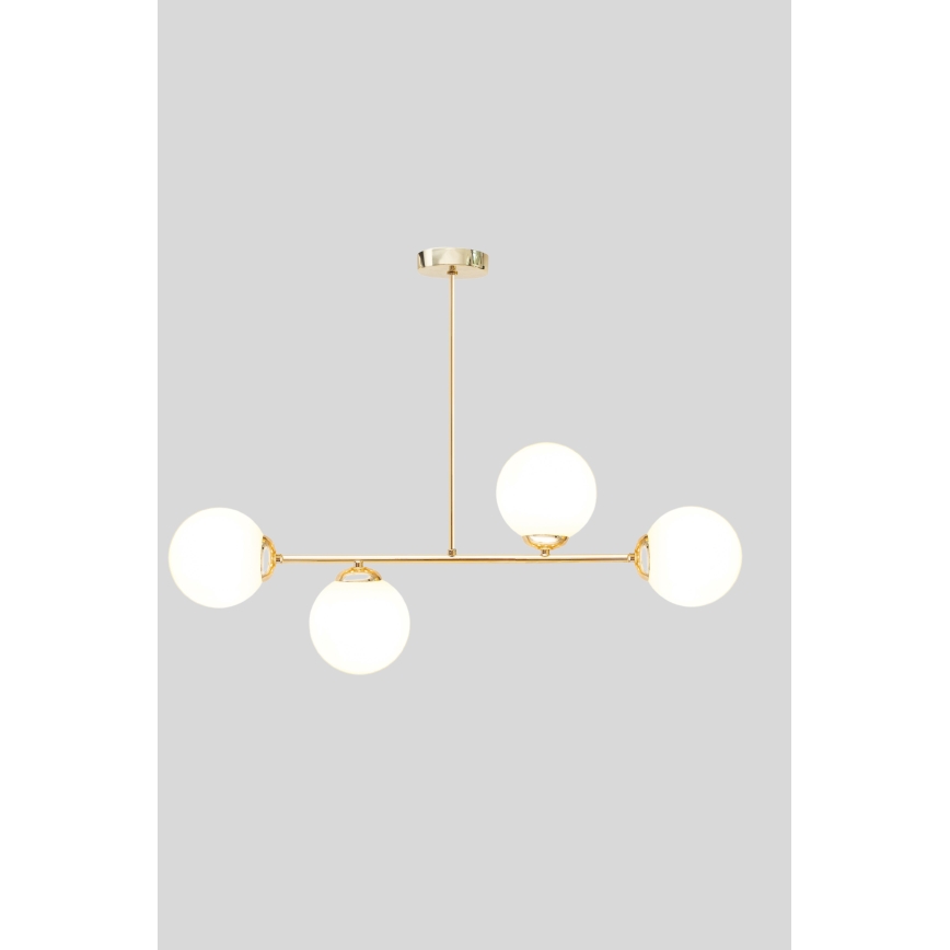 Viseći luster FIRA 4xE27/60W/230V zlatna
