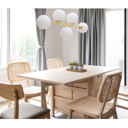Viseći luster FIRA 5xE27/60W/230V zlatna