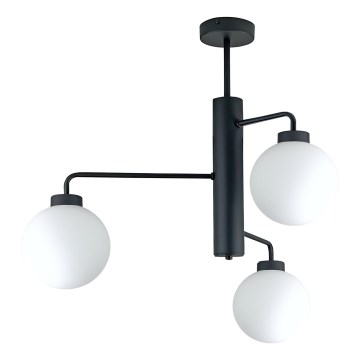 Viseći luster FLEX 3xE27/60W/230V crna/bijela