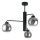 Viseći luster FLEX 3xE27/60W/230V crna/dimna crna