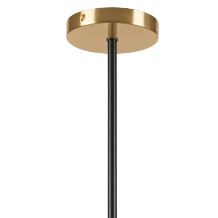 Viseći luster GEORGIA 5xE14/5W/230V zlatna/dimna bež