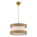Viseći luster HALO 1xE27/60W/230V krem/bijeli