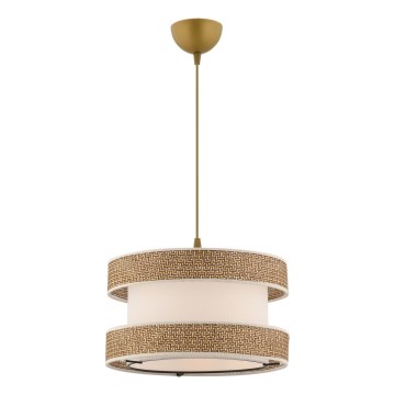 Viseći luster HALO 1xE27/60W/230V krem/bijeli