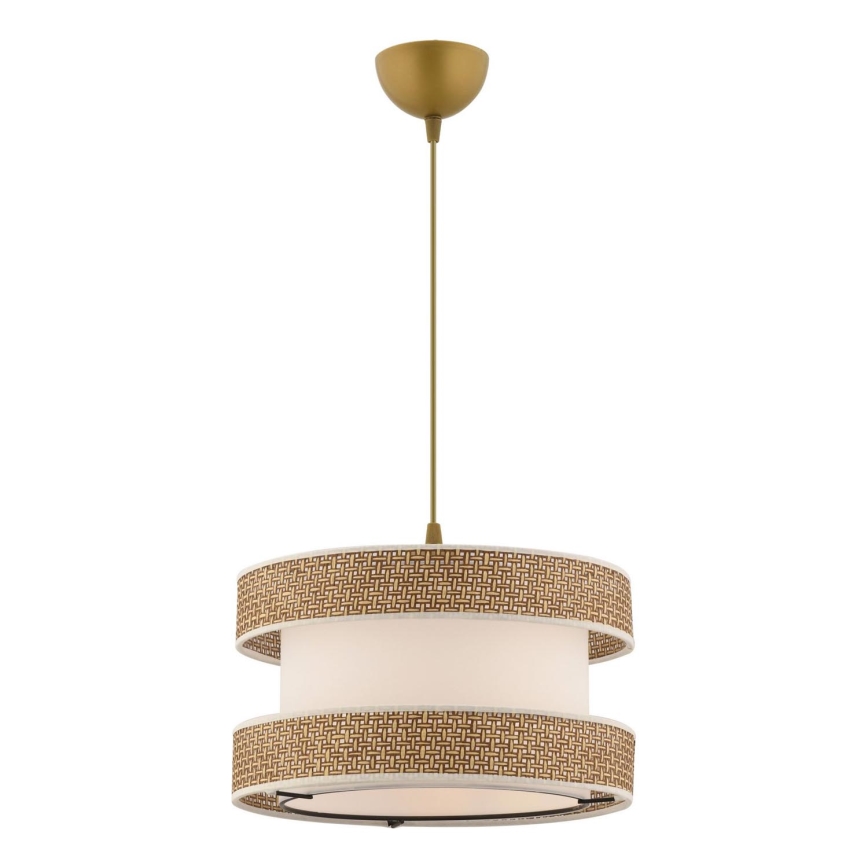 Viseći luster HALO 1xE27/60W/230V krem/bijeli