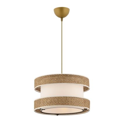 Viseći luster HALO 1xE27/60W/230V krem/bijeli