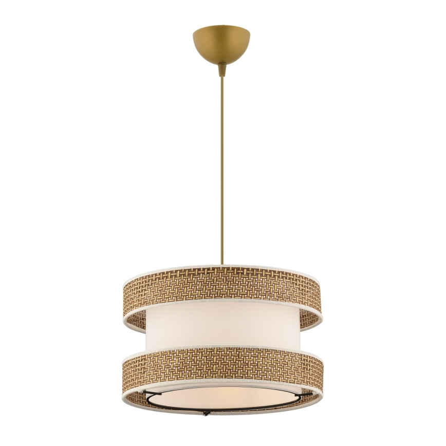 Viseći luster HALO 1xE27/60W/230V krem/bijeli