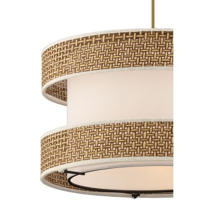 Viseći luster HALO 1xE27/60W/230V krem/bijeli