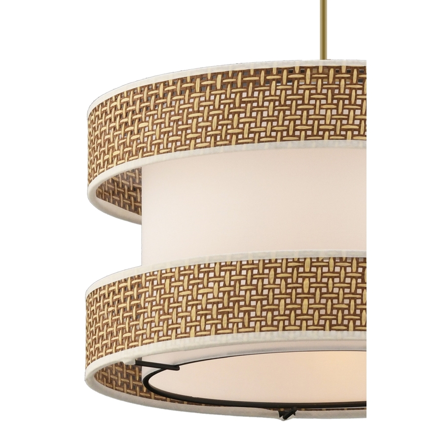 Viseći luster HALO 1xE27/60W/230V krem/bijeli
