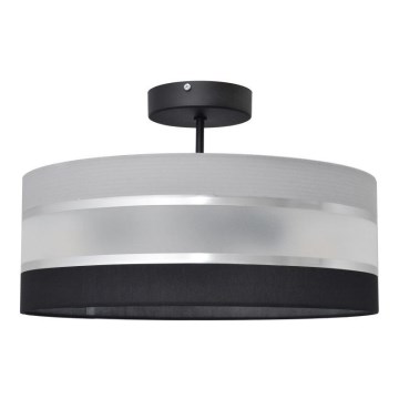 Viseći luster HELEN 3xE27/15W/230V crna/siva/sjajni krom