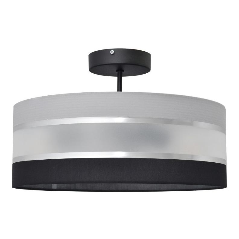 Viseći luster HELEN 3xE27/15W/230V crna/siva/sjajni krom