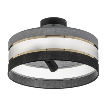 Viseći luster HELEN 3xE27/15W/230V crna/siva/zlatna