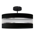 Viseći luster HELEN 3xE27/15W/230V crna/sjajni krom