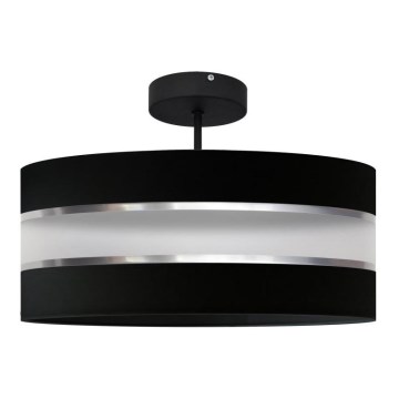 Viseći luster HELEN 3xE27/15W/230V crna/sjajni krom