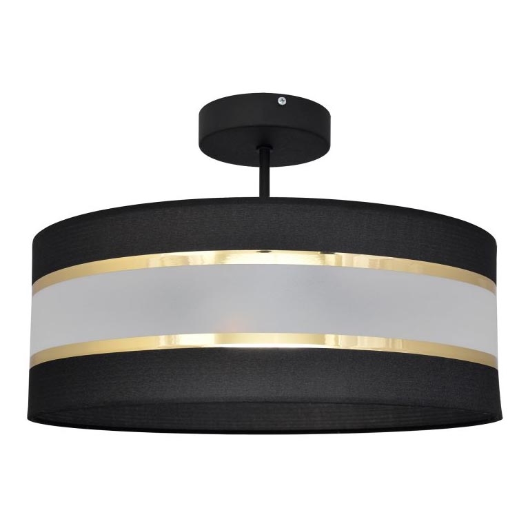 Viseći luster HELEN 3xE27/15W/230V crna/zlatna