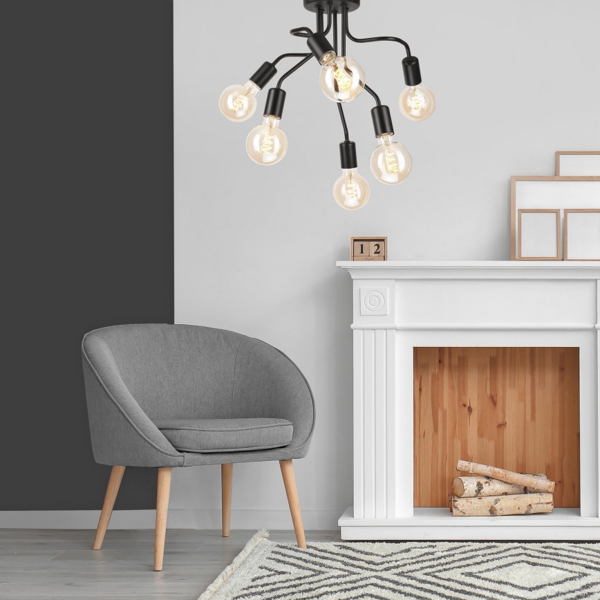Viseći luster HILDA 6xE27/60W/230V