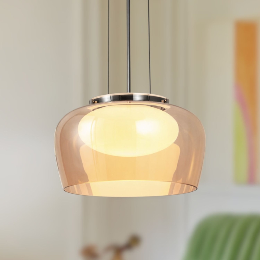 Viseći luster INSIEME 1xGX53/10W/230V, Ø 35 cm, dimno bež
