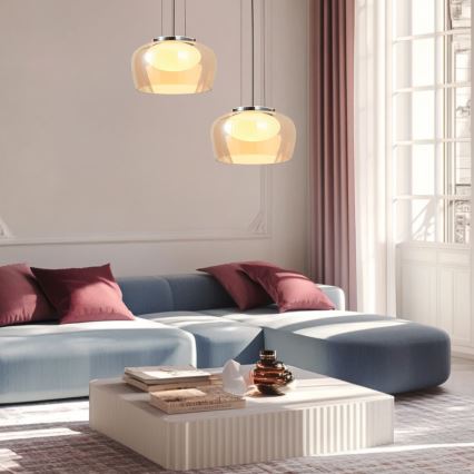 Viseći luster INSIEME 1xGX53/10W/230V, Ø 35 cm, dimno bež