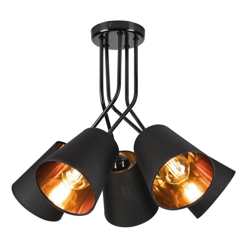 Viseći luster IRMA 5xE27/60W/230V crna