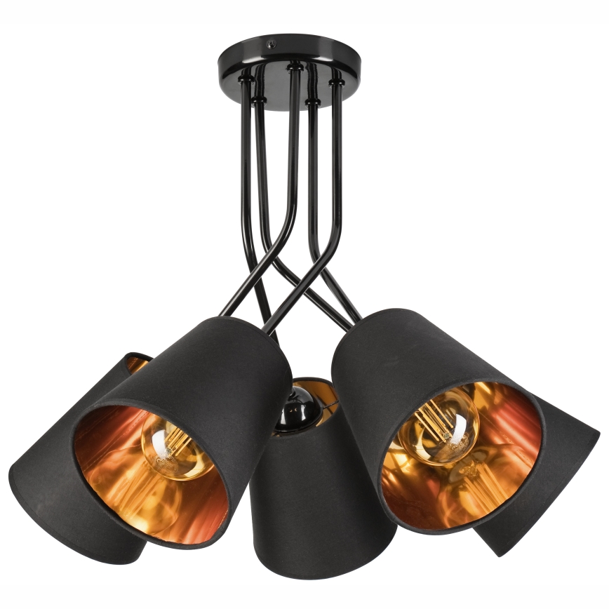 Viseći luster IRMA 5xE27/60W/230V crna