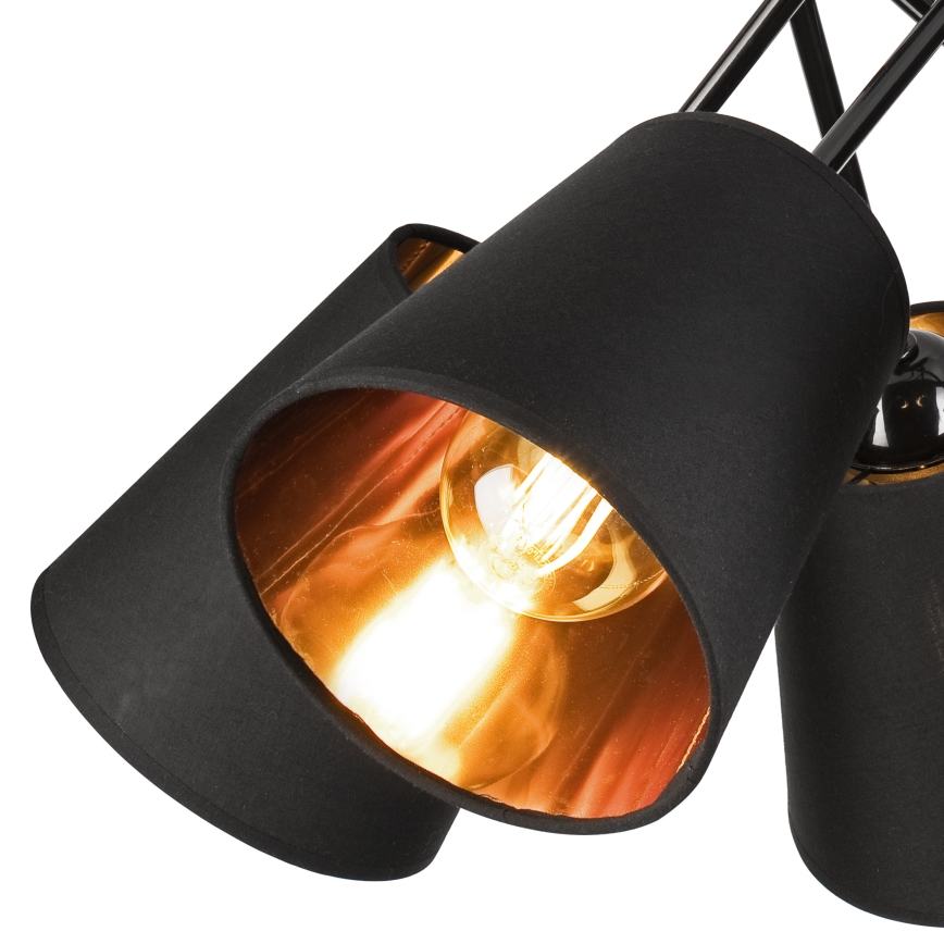 Viseći luster IRMA 5xE27/60W/230V crna