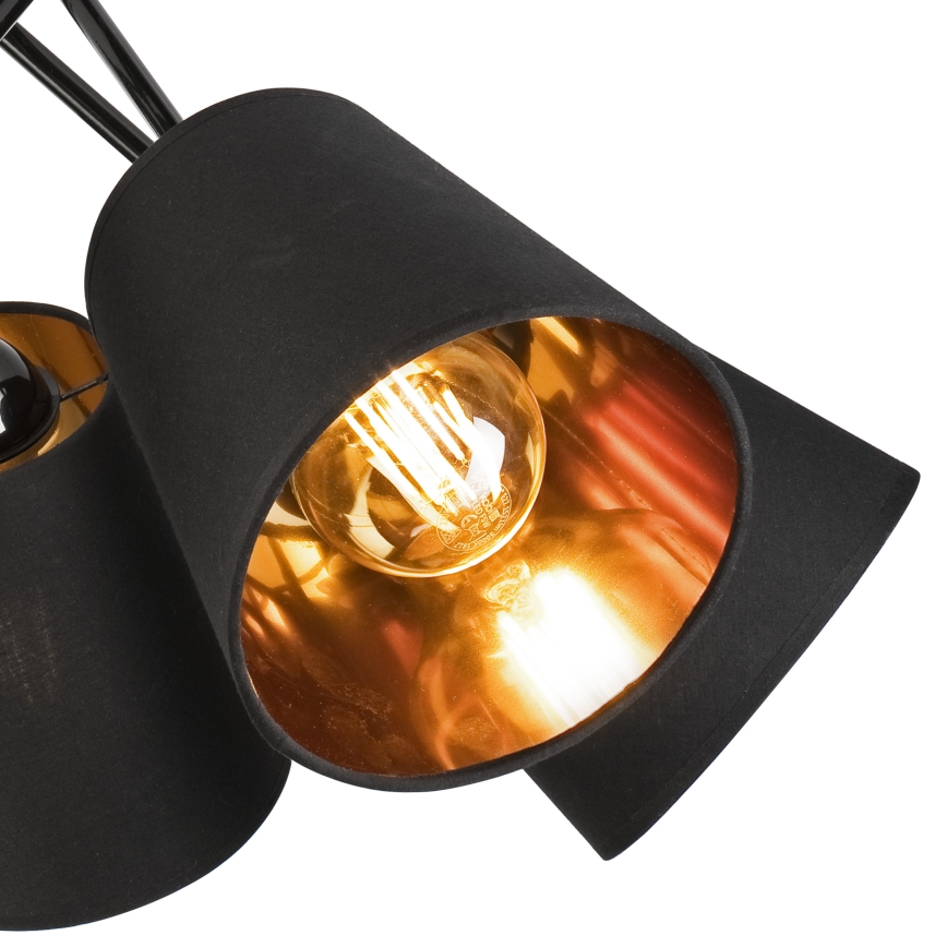 Viseći luster IRMA 5xE27/60W/230V crna