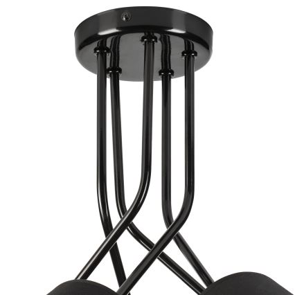 Viseći luster IRMA 5xE27/60W/230V crna