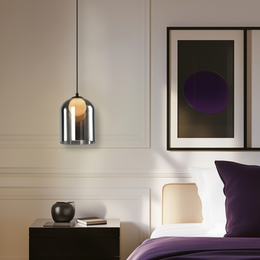 Viseći luster KLEA na sajli 1xG9/15W/230V dimno crna